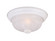 Decorative Flushmount Two Light Flushmount in White (43|1257MWHAL)