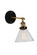 Eustis One Light Wall Sconce in Black & Gold Brass (401|9735W71101)