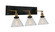 Eustis Three Light Wall Sconce in Black & Gold Brass (401|9735W243101)
