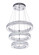 Florence LED Chandelier in Chrome (401|5635P20ST3RClear)