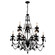 Keen Nine Light Chandelier in Black (401|5095P32B9)