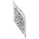 Chique Four Light Wall Sconce in Chrome (401|5021W7BLC)