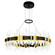 Aya LED Chandelier in Pearl Black & Titanium Gold (401|1592P32612)