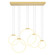Hoops LED Chandelier in Satin Gold (401|1273P445602RC)