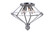 Calista Six Light Flush Mount in Chrome (401|1027C236601)