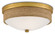 Hopkins Two Light Flush Mount in Natural/Contemporary Gold Leaf (142|99990044)