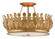 Biddulph Three Light Semi-Flush Mount in Gold Leaf (142|99990024)