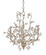 Crystal Bud Three Light Chandelier in Silver Granello (142|9974)