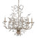 Crystal Bud Six Light Chandelier in Silver Granello (142|9973)