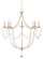 Crystal Lights Eight Light Chandelier in Silver Leaf/Clear (142|9891)