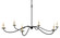 Saxon Collection Six Light Chandelier in Zanzibar Black (142|9267)