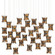 Alsop 30 Light Pendant in Brown/Black/Silver (142|90001045)