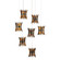 Alsop Collection Seven Light Pendant in Brown/Black/Natural (142|90001042)
