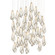 Glace 36 Light Pendant in White/Antique Brass (142|90001039)