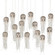 Medusa 15 Light Pendant in Nickel/Clear/Silver (142|90001030)