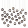 Palatino 30 Light Pendant in Blue Marbeled/Silver (142|90001010)