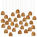 Beehive 30 Light Pendant in Natural/Silver (142|90001003)