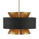 Oxenwood Brass & Black Chandelier Six Light Chandelier in Brass/Black (142|90000970)