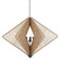 Shizen Three Light Chandelier in Natural/Hiroshi Gray (142|90000965)
