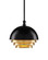 Salviati One Light Pendant in Black/Gold Leaf (142|90000953)