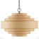 Maura Six Light Chandelier in Natural/Satin Black (142|90000946)