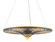 Canaan Three Light Chandelier in Contemporary Gold Leaf/Distressed Black/Distressed White (142|90000797)