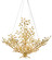 Aviva Stanoff Eight Light Chandelier in Contemporary Gold Leaf (142|90000778)