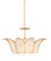 Bunny Williams Three Light Chandelier in Contemporary Gold Leaf/Clear (142|90000776)