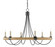 Shipwright Six Light Chandelier in French Black/Smokewood/Natural Abaca Rope (142|90000754)