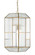 Bardolph One Light Pendant in Clear/Antique Brass (142|90000749)