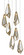 Glace Collection Seven Light Pendant in Raj Mirror/Antique Brass (142|90000704)