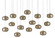 Pepper 15 Light Pendant in Nickel/Silver (142|90000692)