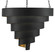 Chiffonade Collection Seven Light Pendant in Antique Black/Contemporary Gold Leaf (142|90000497)