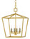 Denison Four Light Lantern in Contemporary Gold Leaf (142|90000458)