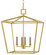 Denison Four Light Lantern in Contemporary Gold Leaf (142|90000457)