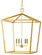 Denison Five Light Lantern in Contemporary Gold Leaf (142|90000404)