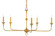 Nottaway Five Light Chandelier in Contemporary Gold Leaf (142|90000369)
