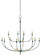 Balladier Gray Chandelier 12 Light Chandelier in Hiroshi Gray/Contemporary Gold Leaf (142|90000331)