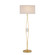 Marlene One Light Floor Lamp in Gold Leaf/White (142|80000121)