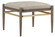 Visby Ottoman in Light Pepper/Brushed Brass (142|70000282)