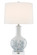 Myrtle One Light Table Lamp in White/Blue/Clear/Polished Nickel (142|60000581)