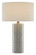 Fisch One Light Table Lamp in Gray/White/Antique Nickel (142|60000283)