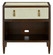 Evie Nightstand in Ivory/Dark Walnut/Brass (142|30000156)