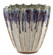 Sea Horizon Collection Vase in White with Blue and Purple Drip (142|12000366)