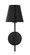 Xavier One Light Wall Sconce in Matte Black (60|XAVB8321MK)