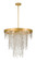 Winham Six Light Chandelier in Antique Gold (60|WIN616GACLMWP)