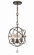 Solaris Three Light Outdoor Chandelier in English Bronze (60|SOL9325EB)