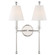 Riverdale Two Light Wall Sconce in Polished Nickel (60|RIV383PN) Riverdale Two Light Wall Sconce in Polished Nickel (60|RIV383PN)