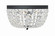 Nola Three Light Flush Mount in Black Forged (60|NOL314BFCLMWP)