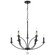 Mila Nine Light Chandelier in Black (60|MIL8009BK)